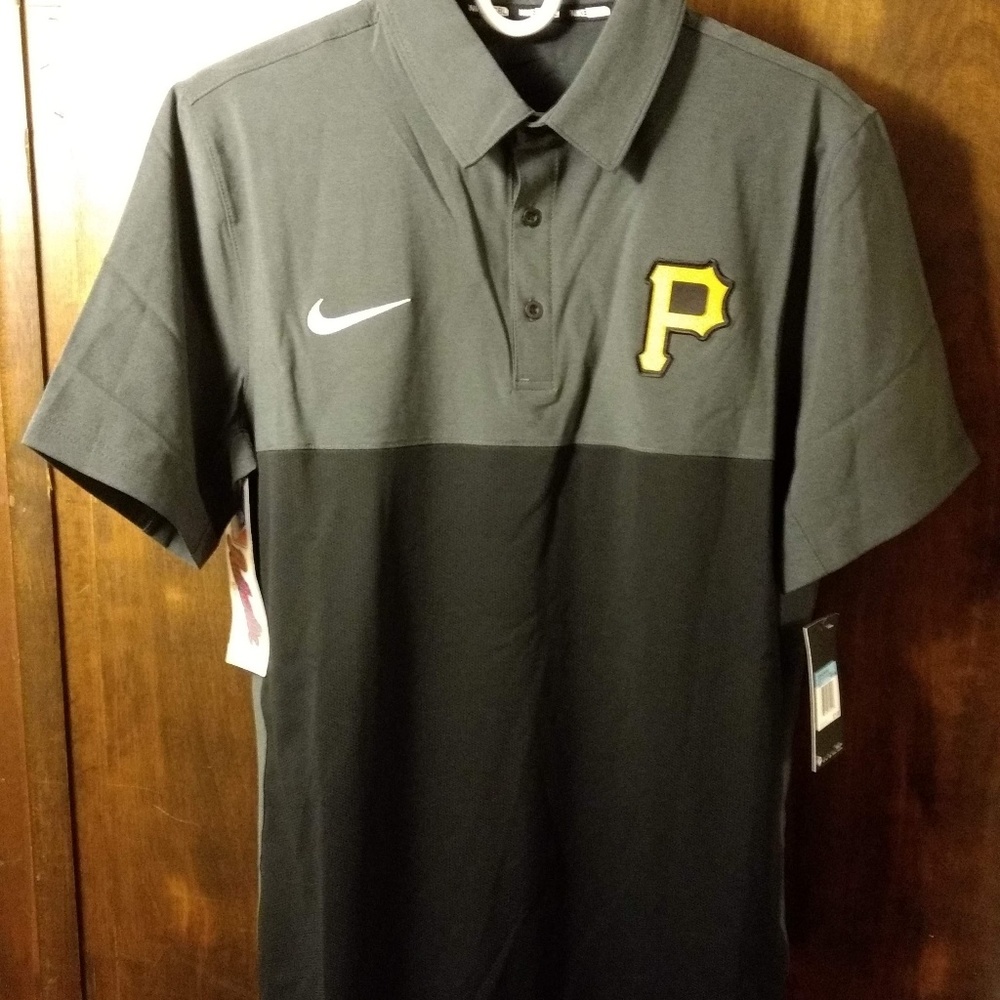 Nike Pittsburgh Pirates MLB Golf Shirt Polo Mens M